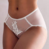 Women Fashion Lace Lingerie Temptation Mid-Waist Transparent Panties Embroidery Breathable Underwear Female G String Intimat