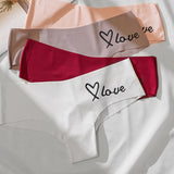 Lalall Women Seamless Panty Underwear Female Comfort Heart Intimates Sexy Low-Rise G String Briefs 7 Colors Lingerie Dropping