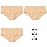 Lalall 3PCS/Set Women's Panties Cotton Underwear Seamless Plus Size Briefs Low-Rise Soft Panty Women Underpants Female Lingerie