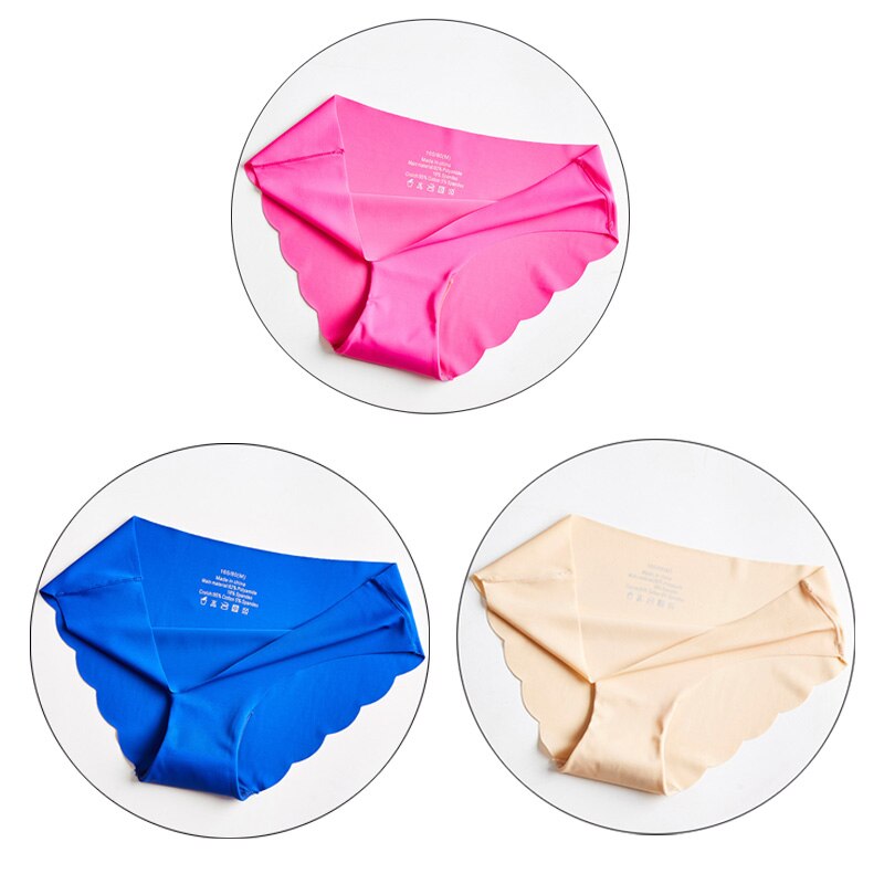 Lalall 3Pcslot Fashion Women Seamless Panties Ultra-thin Underwear Comfort Intimates Sexy Lingerie Low-Rise Female briefs