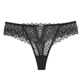 Lalall New Panties Women Lace Underwear Sexy Low-Waist Briefs Hollow Out G String Underpant Solid Transparent Female Lingerie