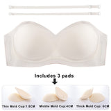 Lalall Seamless Bra for Woman Push Up Underwear Thin/Middle/Thick Mold Cup Padded Bralette One Piece Brassiere Wireless Intimate