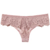 Women Fashion Panties Lace Low-Waist Briefs Embroidery Thong Transparent Hollow Out Underwear Female G String
