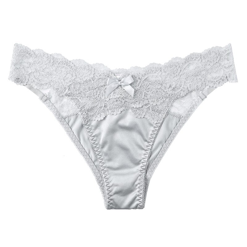 Lalall Women Sexy Lace Panties Low-waist Underwear Female G String Breathable Hollow Out Lingerie Comfortable Intimates