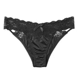 Lalall Women Sexy Lace Panties Low-waist Underwear Female G String Breathable Hollow Out Lingerie Comfortable Intimates