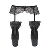 Women Fashion Lace Suspender Belt Wedding Garters Belts+ Stockings Sets
