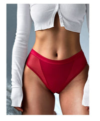 Women Fashion Panties Mesh Lingerie Transparent Female Underwear For Low-Rise Underpant Girls G-String Panties Briefs
