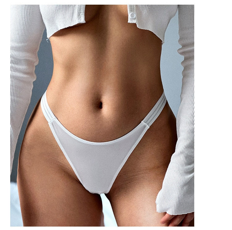 Women Fashion Low-Waist Underwear Seamless Thong Female G String Breathable Temptation Intimates