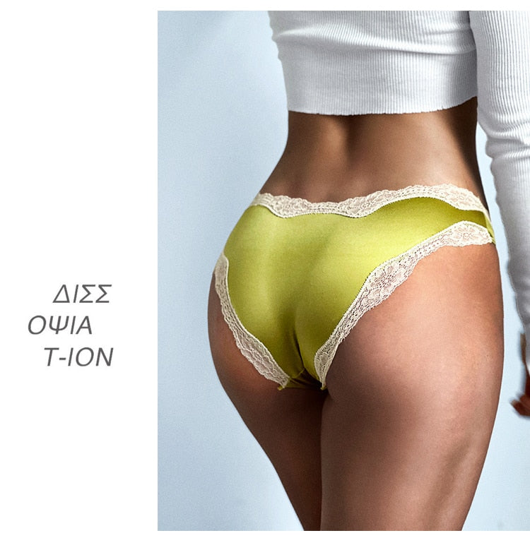 Women Fashion Panties Temptation Low-Waist Lingerie Seamless Elasticity Underwear Female G String Lace Intimate