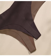 Women Fashion Seamless Bra Set Low Waist Thong Underwear Wireless Bralette Top Comfortable Female Ultra-Thin Lingerie