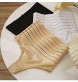 Lalall Women High Waist Shaping Thong Breathable Body Shaper Slimming Tummy Underwear Butt Lifter Seamless Panties Shaperwear
