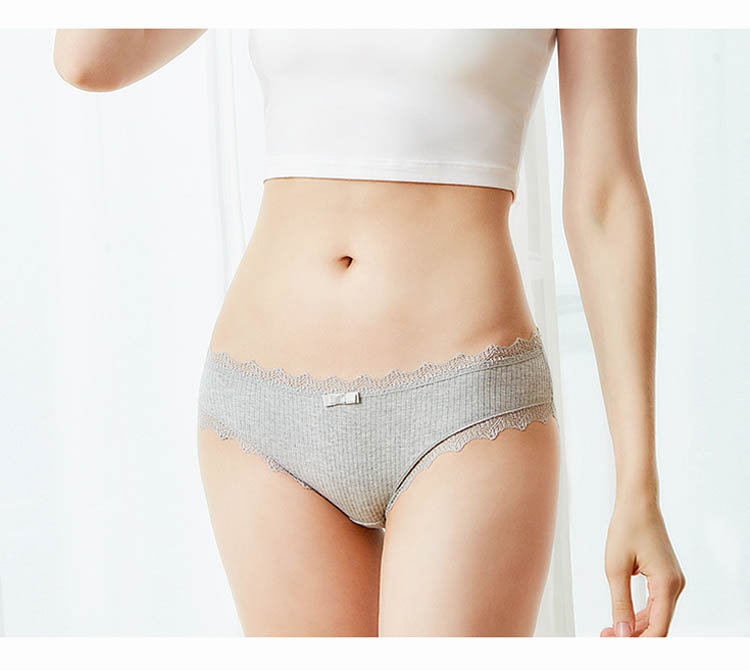Women Fashion Cotton Panties Comfortable Underwears Low-Rise Underpants Female Lingerie Big Size Ladies Briefs