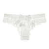 Women Fashion LaceThong Bow Panties Female Floral Lace Panties Breathable Briefs Ladies Low Waist Transparent Underwear