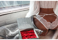 Women Fashion Lace Panties G-String Temptation Lingerie Low-Waist Cross Strap Briefs Female Seamless Transparent Underwear