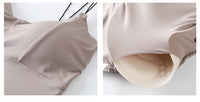 Women Fashion Seamless Bras Ice Silk Brassiere Push-Up Paded Intimates Bralette Sling Vest Soft Breathable Underwear Bra
