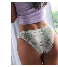 Women Fashion Flowers Lingerie Panties Low-waist Nylon Panties Seamless Breathable Underwear Female G String Intimates