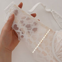 Women Fashion Lace Lingerie Wire Free Bra Low Waist Panties Backless Bralette Briefs  Female Underwear Set