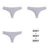 Women Fashion 3PCS/Set Panties G-String Lingerie Seamless Briefs Female T-Back Low-Rise Thong Comfort Intimates Underwear