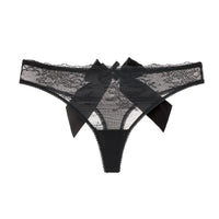 Women Fashion Lingerie G String Lace Underwear Femal Bow Thong Female Low-Waist Transparent Temptation Intimates