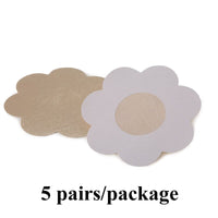 Women Fashion Chest Paste Reusable Silicone Breast Petals Bra Flower Invisible Nipple Stickers Prevent Dew Point Chest Accessories