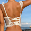 Women Fashion Embroidery Lingerie Lace Bra Sweet Top Push-up Bralette Fashion Comfortable Intimates