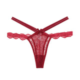 Lalall Sexy Lace Panties Women Transparent Bow Low-Waist Underpant  Hollow Out Thong Female Seamless G-String Underwear Lingerie