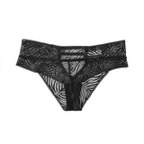 Lalall Sexy Panties Women Lace Low-waist Briefs Female Hollow Out Underwear Solid G String Lingerie Transparent Underpant