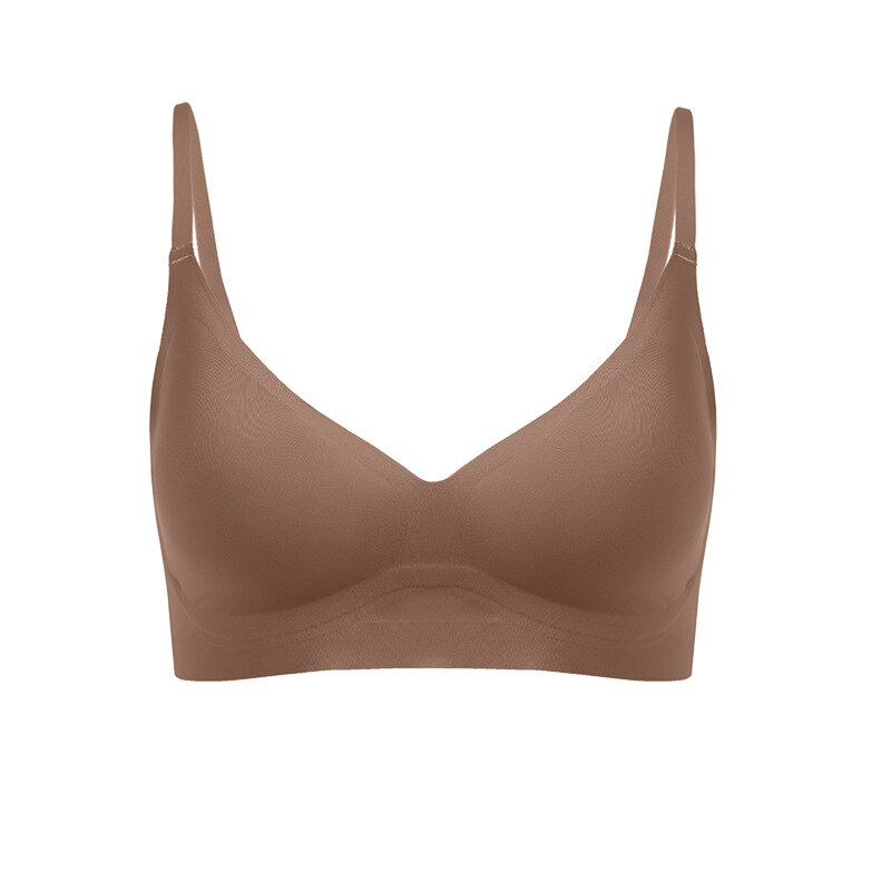 Lalall Sexy Ultra thin Bra Wireless Ventilation Underwear Women Push Up Padded Brassiere Lingerie Comfortable Ice-cream Bralette
