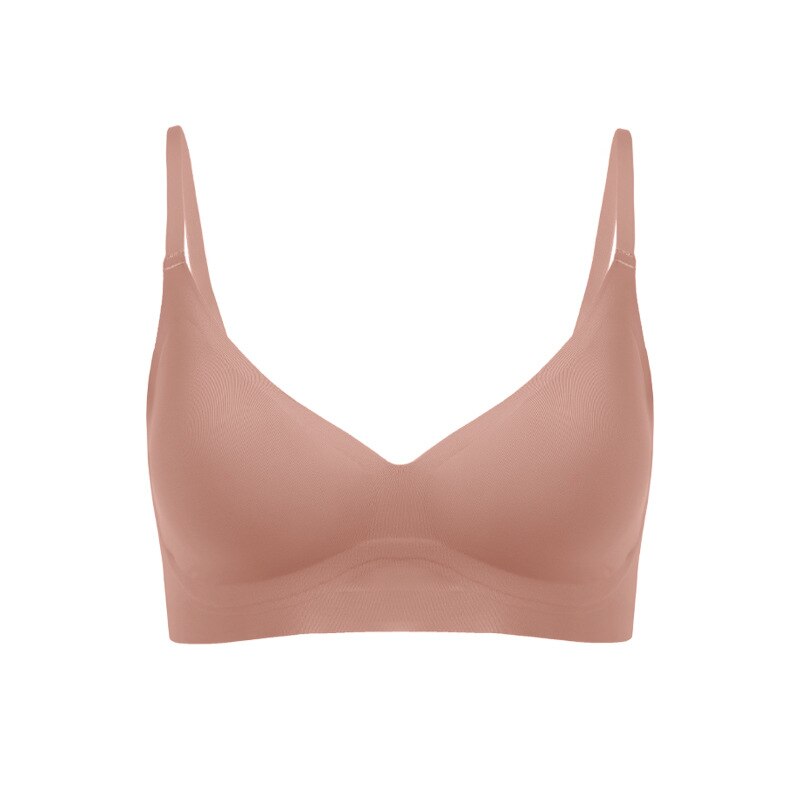 Lalall Sexy Ultra thin Bra Wireless Ventilation Underwear Women Push Up Padded Brassiere Lingerie Comfortable Ice-cream Bralette