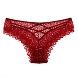 Lalall Temptation Panties Women Lace Underwear Sexy Low-Waist Thong Hollow Out G String Briefs Solid Comfortable Female Lingerie