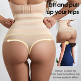 Lalall Women High Waist Shaping Panties Breathable Body Shaper Slimming Tummy Underwear Butt Lifter Seamless Plus Size Shaperwea