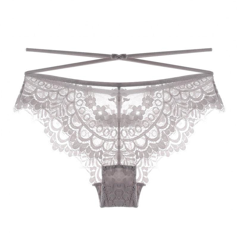 Women Fashion Bandage Panties Low-Waist Temptation Briefs Female G String Hollow Out Lingerie Seamless Underwear Intimates
