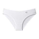 Lalall Women Sexy Cotton Panties Striped Low-Rise Underwear Plus Size Breathable Briefs Female G String Soft Lingerie Intimates