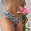 Women Fashion Flowers Panties Low-Waist G String Thong Underwear Female Temptation Breathable Lingerie Ultra Thin Intimates