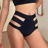 Women Fashion Ice Silk Panties Hight-Rise Elasticity Bandage Lingerie Female G String Hollow Out Underwear Intimates