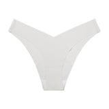 Lalall Women Sexy Ice Silk Panties Low-Rise No Trace Lingerie Female G String Multicolor Underwear Multicolor Thong Intimates