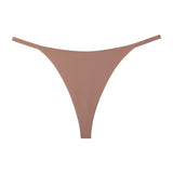 Lalall Women Sexy Ice-cream Panties Low-waist Underwear Thong Female G String Lingerie Temptation No Trace One Piece Intimates