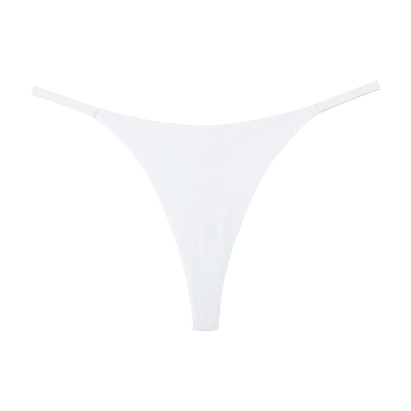 Women Fashion Ice-Cream Panties Low-Waist Underwear Thong Female G String Lingerie Temptation No Trace One Piece Intimates