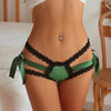 Women Fashion Lace Panties Low-Waist Bow Underwear Female G String Hollow Out Ultra-Thin Lingerie Transparent Intimates