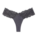 Lalall Women Sexy Lace Panties Low-waist Underwear Thong Female G String Breathable Lingerie Temptation Transparent Intimates