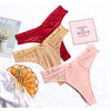 Women Fashion Lace Panties Seamless Thong Transparent Hollow Out Underwear Temptation G-String