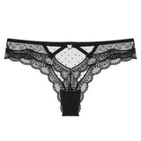 Lalall Women Sexy Lace Panties Transparent Low-waist Underpant Hollow Out Thong Female Seamless G-string Underwear Lingerie