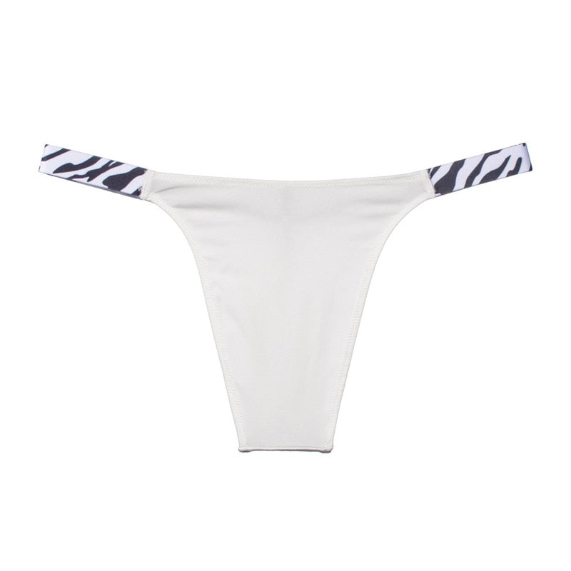 Women Fashion Leopard Panties Low-Waist Underwear Thong Female G String Breathable Temptation Intimates