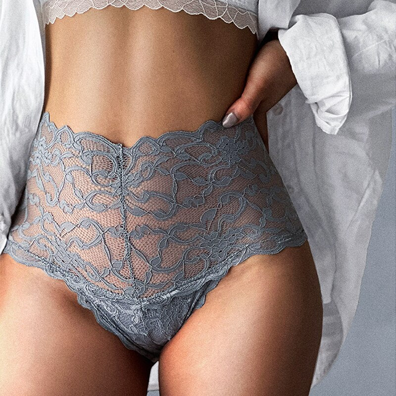 Women's Underwear Panties Sexy Lace Panties Temptation Female High Waist  Briefs