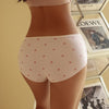 Women Fashion Polka Dots Panties Mid Waist High Elastic Comfort Underwear Ladies No Trace Soft Briefs Intimates Lingerie