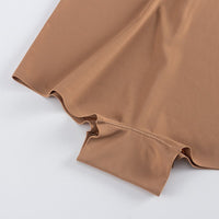 Women Fashion Panties Low-Waist Seamless Ice Silk Non-Rolling Underwear Female Hip Lift Boxer Briefs Comfort Lingerie