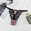 Women Fashion Thin Lingerie Low-Waist Temptation Transparent Briefs T-Back G-String Panties Femal Lace Underwear Knickers