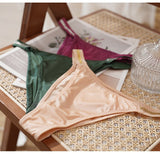 Lalall Temptation Panties Women Traceless Ice Silk Underwear Sexy Low-Waist G String Briefs Comfortable Bikini Female Lingerie