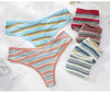 Women Fashion Underwear Seamless Rainbow Panties Female G String High Elastic Lingerie Temptation Thong Intimate