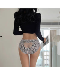 Women Fashion Panties Briefs Hollow Out Lingerie Embroidery Transparent Panty Sweet Underwear Soft Underpants